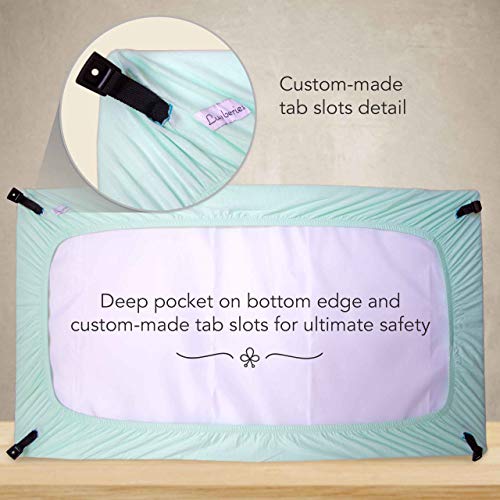 100 Organic Cotton Sheets for The Guava Lotus Travel Crib (Set of 2