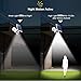 Solar Motion Sensor Lights Outdoor - 8 LED Spotlight 800Lumens 5-Watt Solar Lights Outdoor IP66 Waterproof, Wireless Solar Flood Light for Garden Porch Patio Driveway Pathway,Plastic,Pack of 2(White)