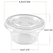Gotopack 2oz - sets of 200 - Slime Containers PP Plastic Cups with PET Plastic Lids High Transparent Sauce Cups