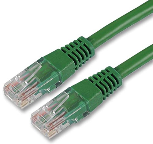 Pro Signal 0.5m Cat5e Ethernet Cable – RJ45 to RJ45 UTP Network Patch Lead – Short High-Speed LAN Cable – Green PS11018