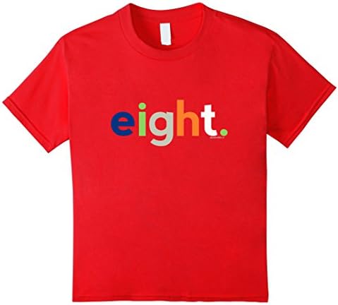 Kids Birthday Shirts for Boys 8 for Kids Gift Age Eight Years Old 8 Red