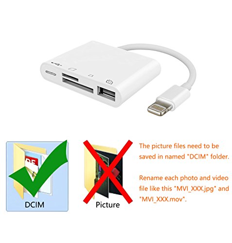 2 Lightning+Camera+Adapter+YIKU+support