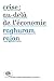 Crise : au-delà de l'économie by 