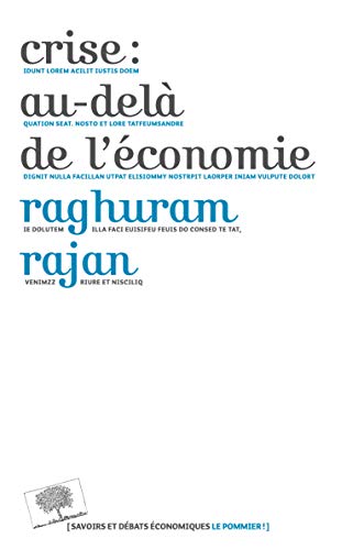 Crise : au-delà de l'économie by Raghuram Rajan