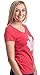 Canada Pride - Vintage Style, Retro Canadian Maple Leaf Women's V-Neck T-Shirt-(Vneck,S) Heather Red