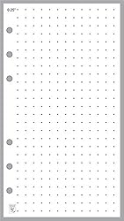 Personal Size Notes Pages Planner Insert, Sized and