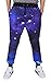 Westkun Men's Galaxy Gym Sport Joggers Sweatpants/Shirts,Universe,X-Large