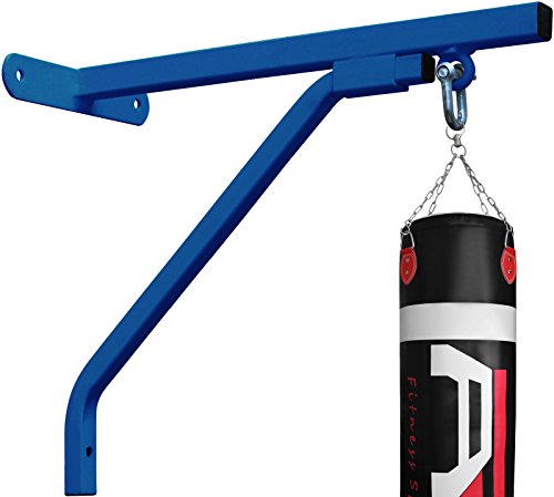 ARD CHAMPS Heavy Duty Punch Bag Standard Wall Bracket Steel Mount Hanging Stand (Blue)
