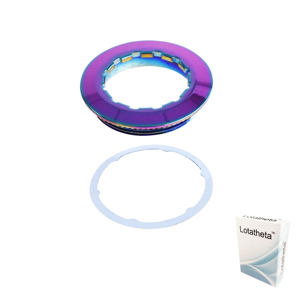 Lotatheta Cassette Lockring Aluminium Alloy for 7-11 Speed Mountain Bike Colorful