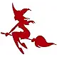 hBARSCI Witch on a Broomstick Vinyl Decal - 5