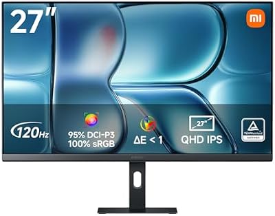 A27Qi 2026 27 Inch QHD 2K Monitor, 120Hz, HDR10, IPS, 100% sRGB, 95% DCI-P3, TÜV Hardware Low Blue Light Certification (2560 x 1440/HDMI 2.0/DP 1.4)
