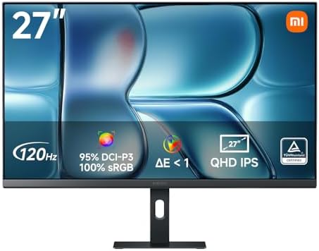 A27Qi 2026 27 Inch QHD 2K Monitor, 120Hz, HDR10, IPS, 100% sRGB, 95% DCI-P3, TÜV Hardware Low Blue Light Certification (2560 x 1440/HDMI 2.0/DP 1.4)