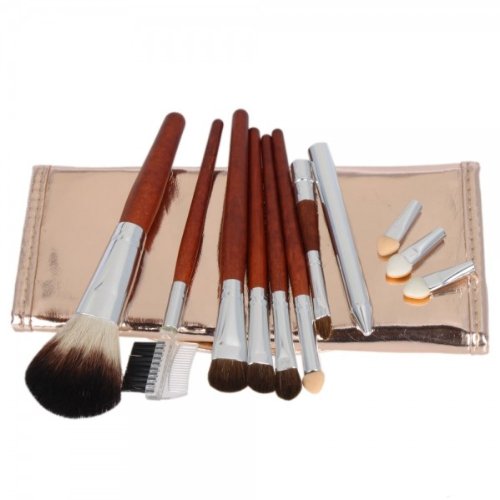 Usongs Makeup Cosmetic Tool Set Kit 7 PCS Brush & 3 PCS