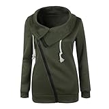 Women Pullover,Haoricu Fall Women Winter Zipper Blouse Sweatshirt Coat Jacket Pullover