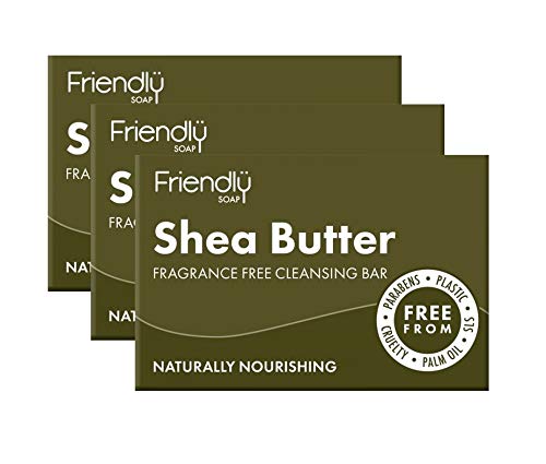 Friendly Soap Shea Butter Cleansing Bar, 3 Pack (3 x 95g Bars)