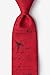 Mathematics Red Microfiber Tie