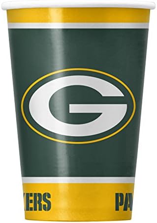 Nfl Green Bay Packers Disposable Paper Cups Pack Of 20