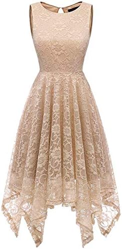param mart Women's Floral Lace Cocktail Partywear Dress