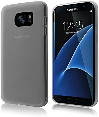 Cbus Wireless Matte Finish TPU Rubber Gel Case / Cover for Samsung Galaxy S7 Edge - Semi Transparent White