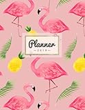 Planner 2019: Pineapple + Flamingo | Weekly Calendar Schedule Organizer with Dot Grid Pages, Inspira by Pretty Planners, Designer Diaries