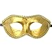 10pcs Set Mardi Gras Half Masquerades Venetian Masks Costumes Party Accessory (gold-10pc)