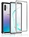 Lamcase for Galaxy Note 10 Plus Case Crystal Clear Dual Layer Built-in Screen Protector Hard PC Soft TPU Hybrid Shock protection Cover Case for Samsung Galaxy Note 10 Plus/Note 10 Plus 5G, Black/Clear