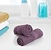 Utopia Towels 12 Pack Premium Wash Cloths Set, 12 by 12 Inches, 100% Cotton Ring Spun, Highly Absorbent and Soft Feel Washcloths for Bathroom, Spa, Gym, and Face, Plum