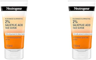 Neutrogena Blackhead Eliminating Face Scrub 2% Salicylic Acid 2x150ml