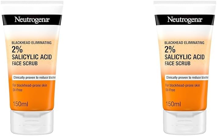 Neutrogena Blackhead Eliminating Face Scrub 2% Salicylic Acid 2x150ml