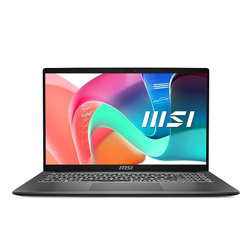 MSI Modern 15 Laptop - 15.6" FHD IPS-Level Panel, i7-1355U, Intel Iris Xe Graphics, 16GB RAM, 512GB SSD, Windows 11 Home Plus, Prime Deal