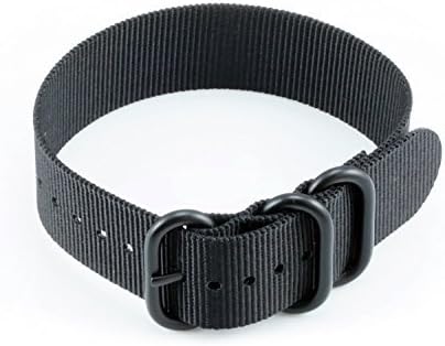 HELM Watches NS1 Nylon Watch Strap - Black - 22mm