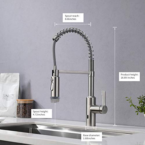 AIMADI Touchless Kitchen Faucet, Automatic Motion Sensor Single Handle