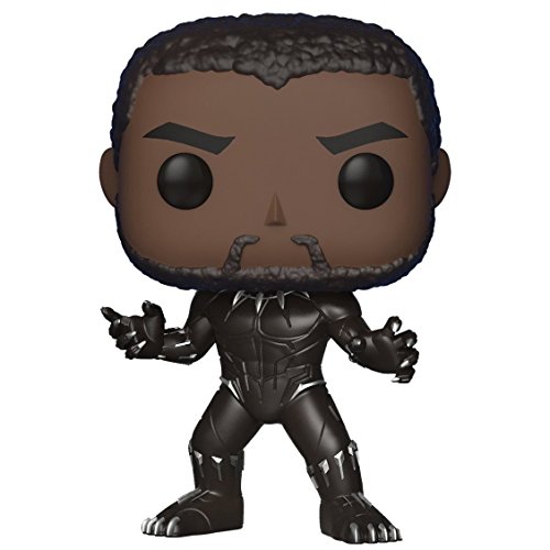 Funko Pop! Marvel: Black Panther - Unmasked Black Panther #273 Vinyl Figure (Bundled with Pop BOX PROTECTOR CASE)