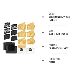 Talented Kitchen 8 Piece Metal Basket Labels Clip