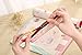 BcPowr 5pcs Multifunctional Portable Flower Floral Canvas Pen Holder,Purse Pouch Bag,Pen Bag Cosmetic Bag