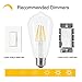 ASOKO LED Edison Light Bulb 6W 2700K Warm White Vintage Style Bulbs, ST64, Edison Light Bulbs, Vintage Bulbs LED, 60W Equivalent (6W-Clear-2700K)