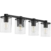 Quorum Lighting 523-4-59 Bolton Vanity, 4-Light 400 Total Watts, Matte Black