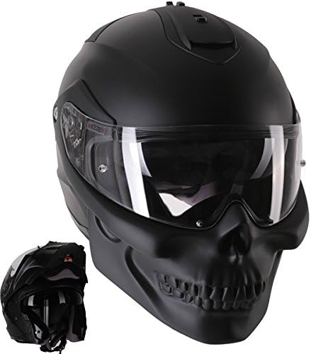 Skull Modular 01 Custom Motorcycle Helmet Helmets Amazon Canada