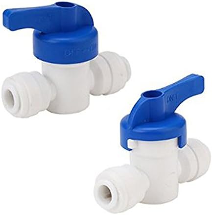 Pack of 2 - Ball Valves | Inline Connector for Reverse Osmosis Water System
