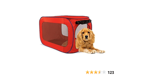 Amazon Com Sport Pet Designs Kennel Pro Pop Open Medium Colors Vary Red Green Pet Supplies