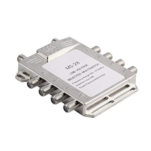 Dalkeyie Portable 2x8 JS-MS28 Satellite Signal Multiswitch LNB Voltage Selected Switch