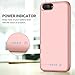iPhone 8 Plus 7 Plus Battery Case, iPosible 8500mAh Rechargeable Battery Pack Charging Case for iPhone 7 Plus/8Plus (5.5 inch) Extended Battery Power Bank Portable Backup Cover Case Slim-Rose Gold