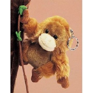 Fuzzy Town Short Haired Orangutan Keychain