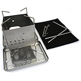 Firebox Stainless Steel Nano Stove G2 + X-Case Kit - Wood Burning/Multi Fuel - Folding Camp/Bushcraft
