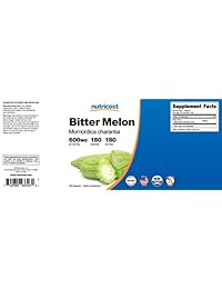 Nutricost Melón Amargo 0.02 oz, 180 Cápsulas, 1 botella, 1