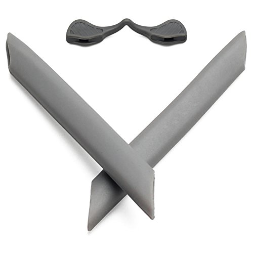 MRY Earsocks Nosepiece Kit for Oakley Radarlock Sunglasses - Rich Option Colors (Gray)