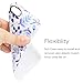 iPhone 7 Case, iPhone 8 Case, Floral Series Best Protective Cute Women Girls Clear Slim Shockproof Glossy Soft Silicone Rubber TPU Cover Phone Case For Apple iPhone 7/iPhone 8, Blue Flower