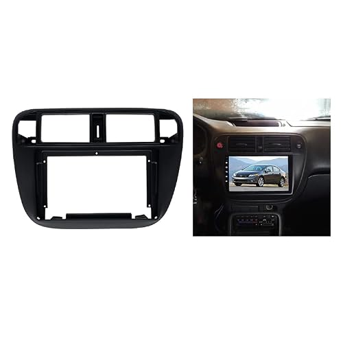 9" Car Radio Dash Install Kit For Honda Civic 2013-2015 - Matt Black Trim Panel For Aftermarket Stereos