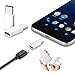 USB-C Type-C to Micro USB Data Charging Adapter for Samsung Galaxy Note 8/S8/S8/S9 Plus,Tuscom (White/10PC)