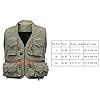 Isafish-Fly-Fishing-Vest-Mens-Multifunction-Pockets-Waistcoat-Jacket-Mesh-Breathable-Quick-Dry-Travels-Sports-Outdoor-Vest-L-Khaki